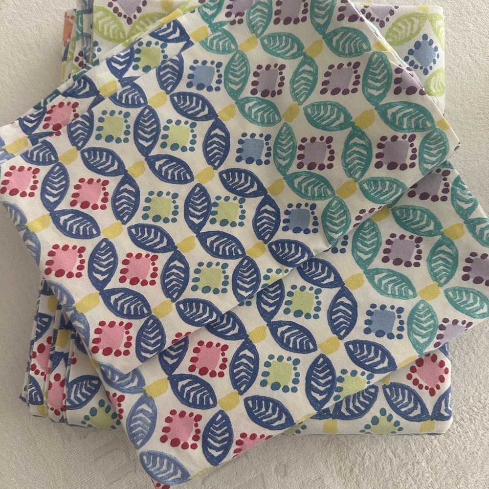 Colorful Geometric Patterned Fabric - Picture 2 of 2